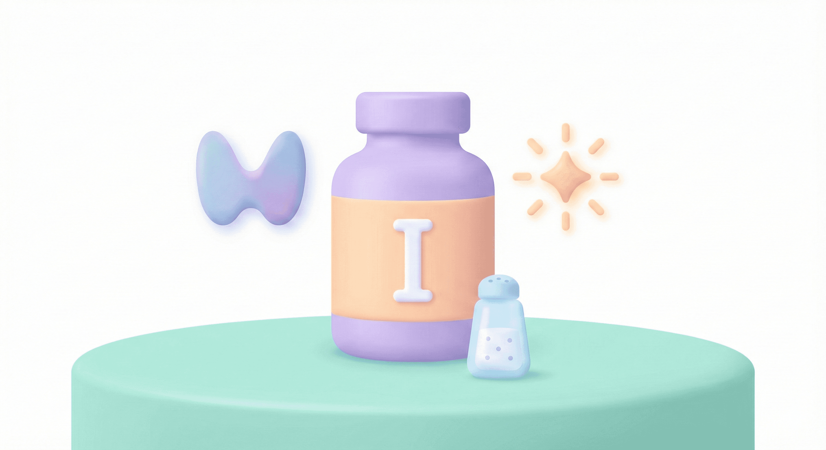 مکمل ید برای سلامت تیروئید و رشد ذهنی کودکان در سبک پاستلی