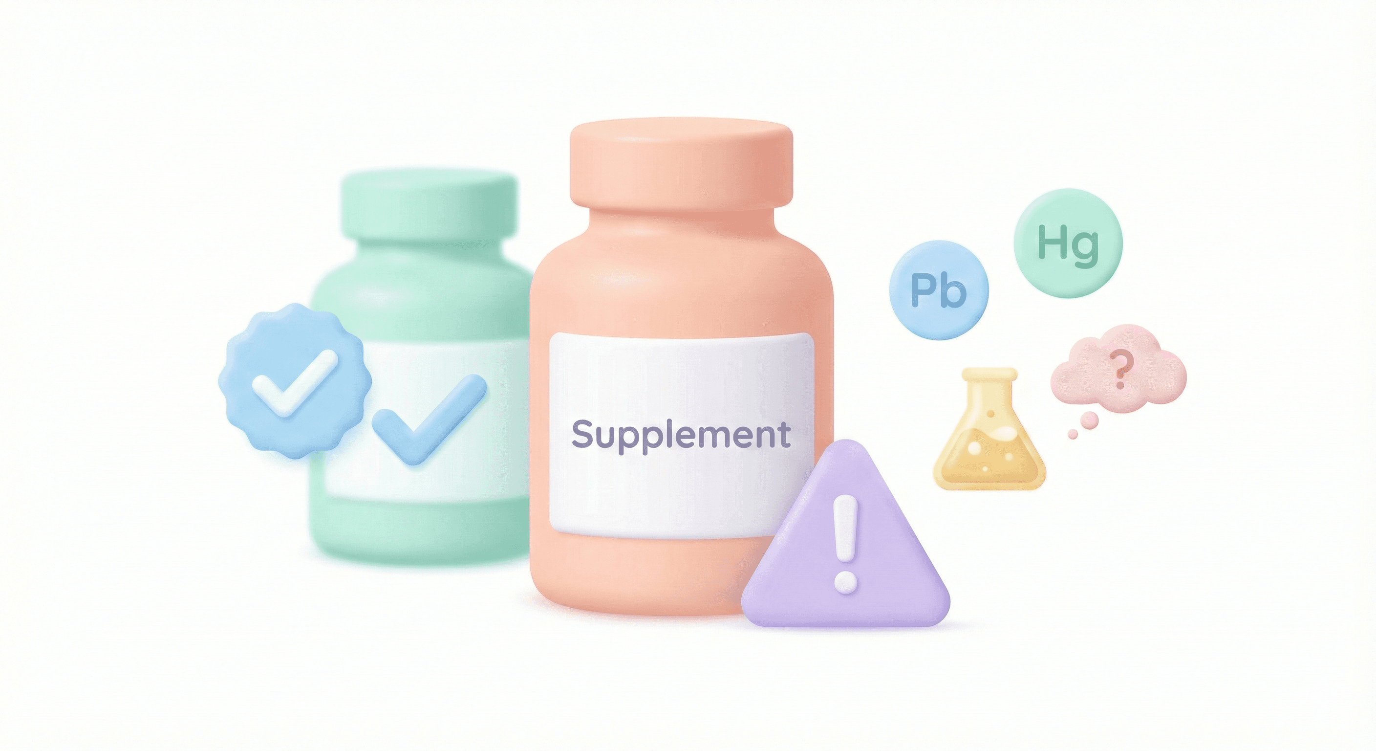 هشدار درباره آلودگی احتمالی مکمل‌های کودکان به فلزات سنگین مانند سرب و جیوه در سبک پاستلی