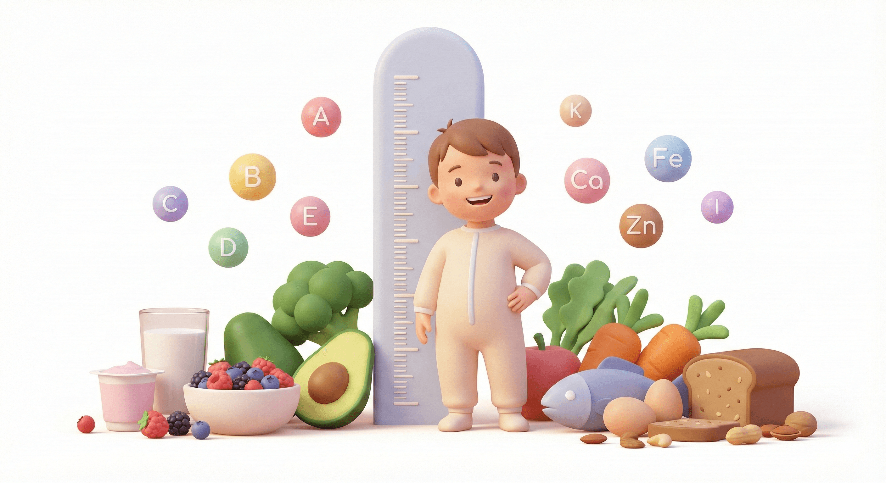 قد بلند و رشد سالم؛ نقش ویتامین‌ها در کودکان