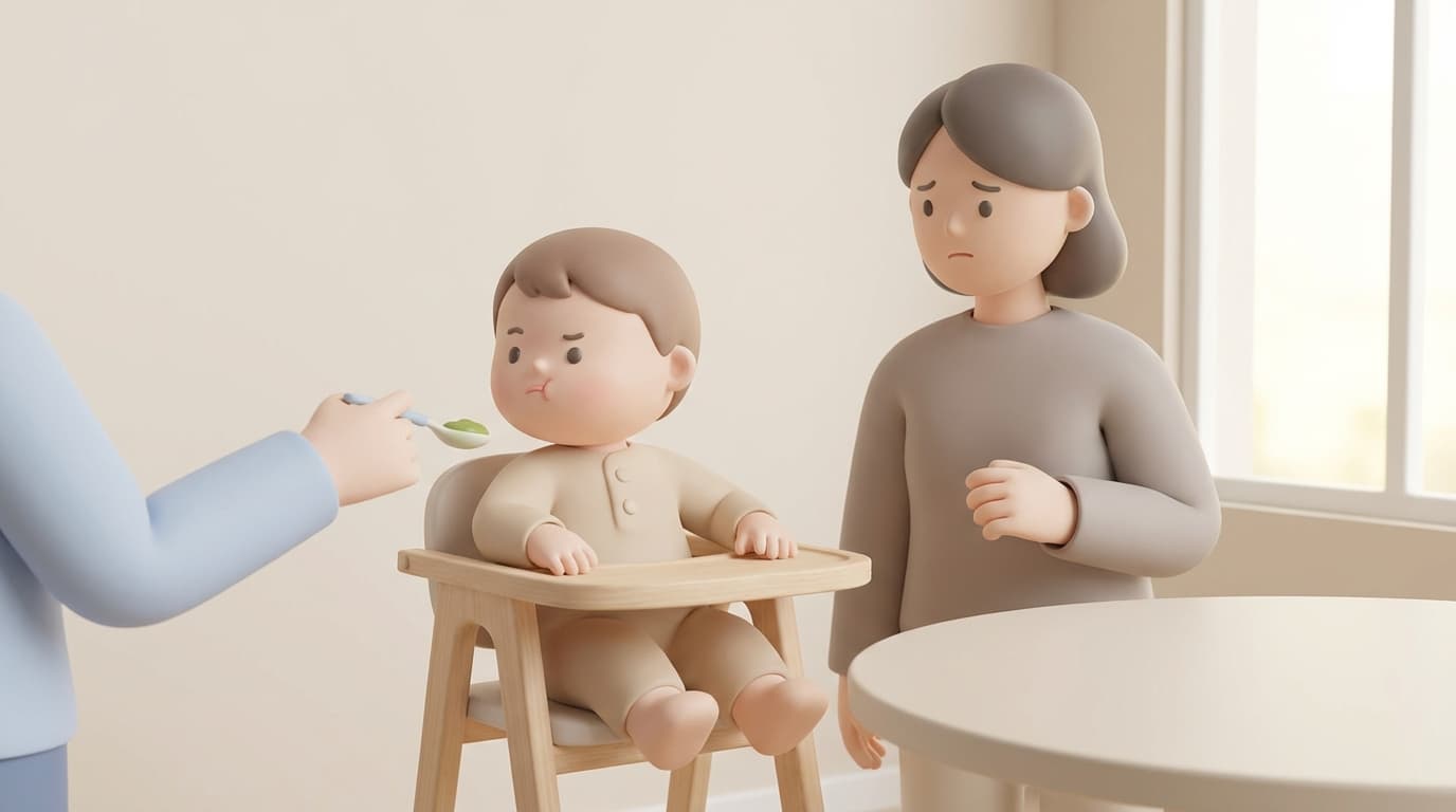 نوزاد بیاشتها هنگام تغذیه و نگرانی والدین